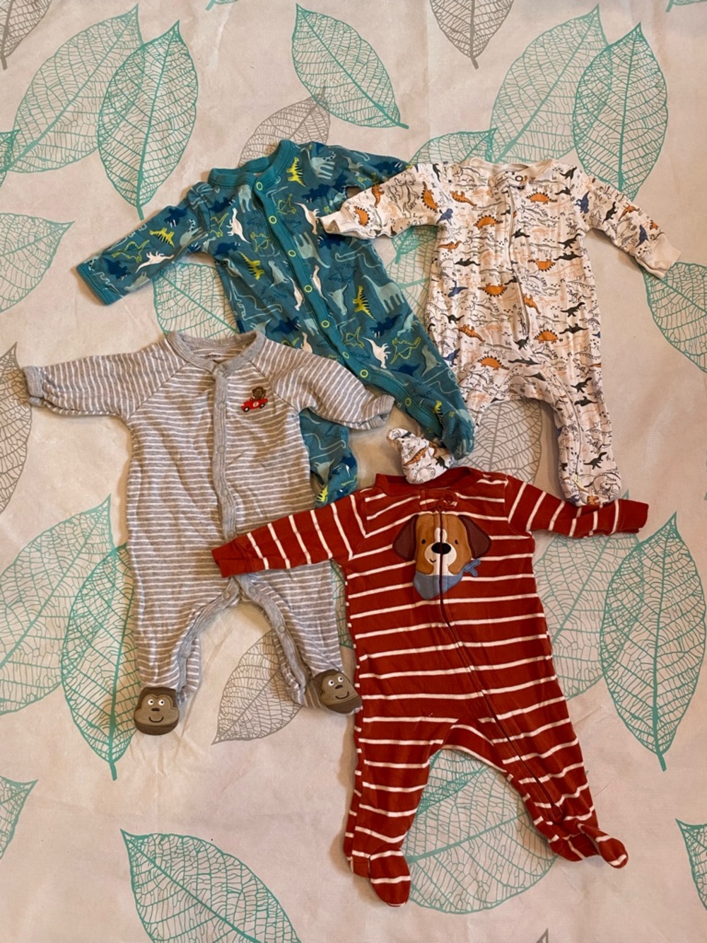 4pc Carter's Footed One-Piece Sleepers